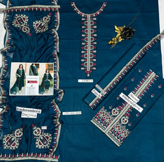 Premium Airjet Lawn 3PC Embroidered Collection L006