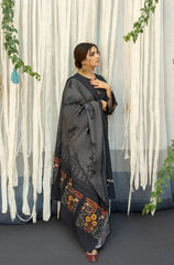 Premium Dhanak Embroidered Suit 3PC - 02
