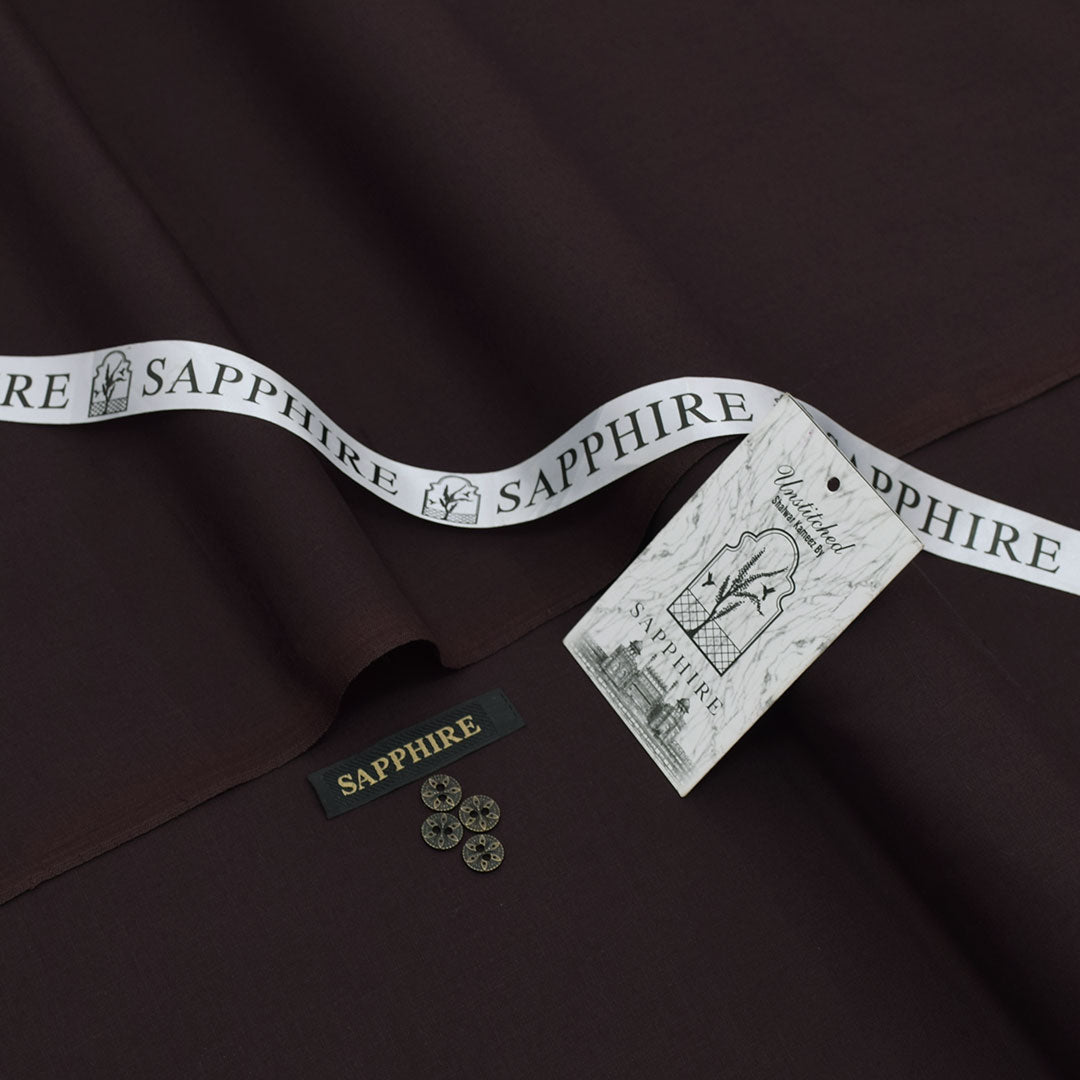 Sapphire Chocolate Brown  Wash & Wear Men’s Suit –premium Wrinkle-Free Summer Fabric