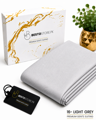 Bestostore Premium Light Grey 112×84 Wash & Wear Suiting for Men – Soft Feel, Elegant Fall & Lasting Shine