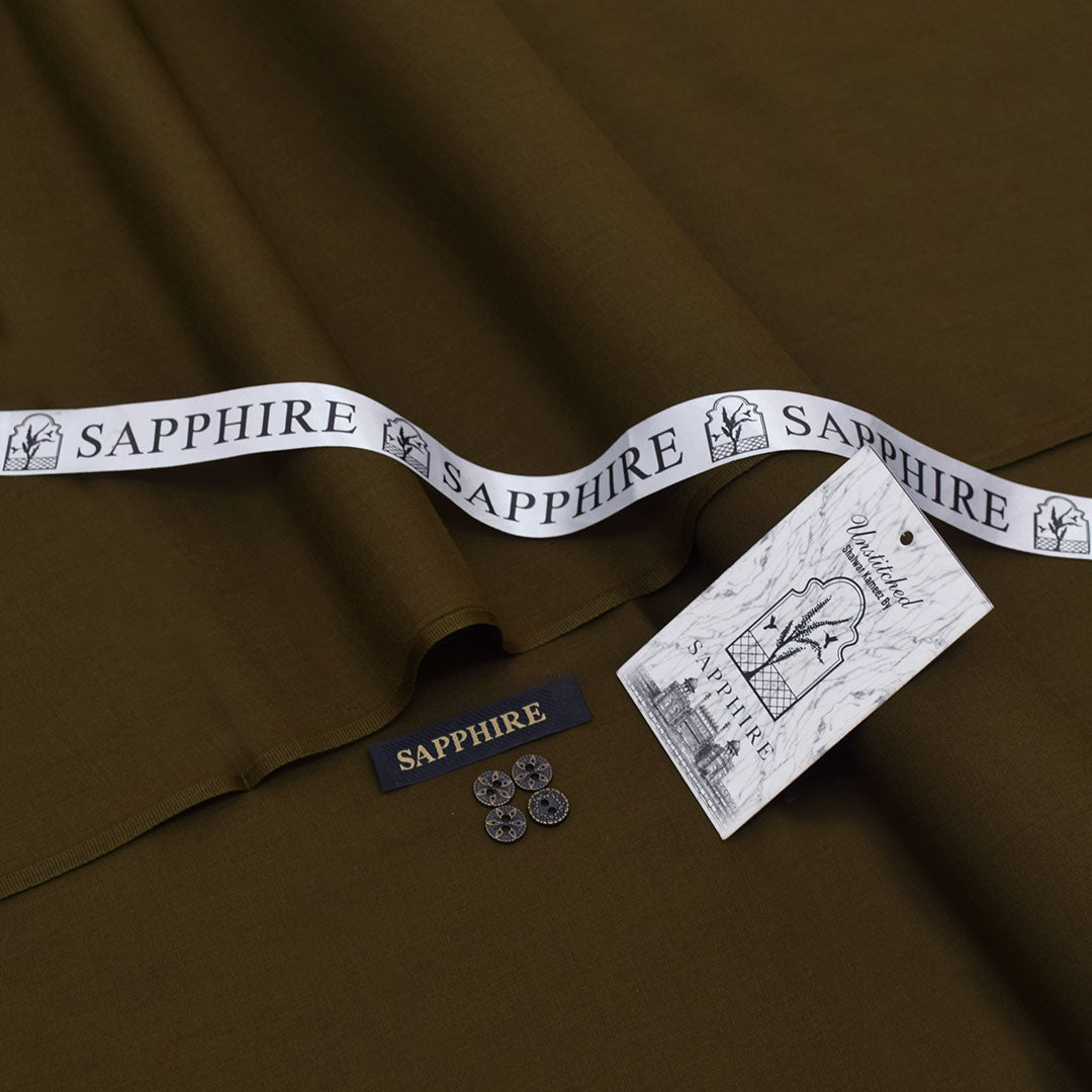Sapphire Golden Brown  Wash & Wear Men’s Suit –premium Wrinkle-Free Summer Fabric