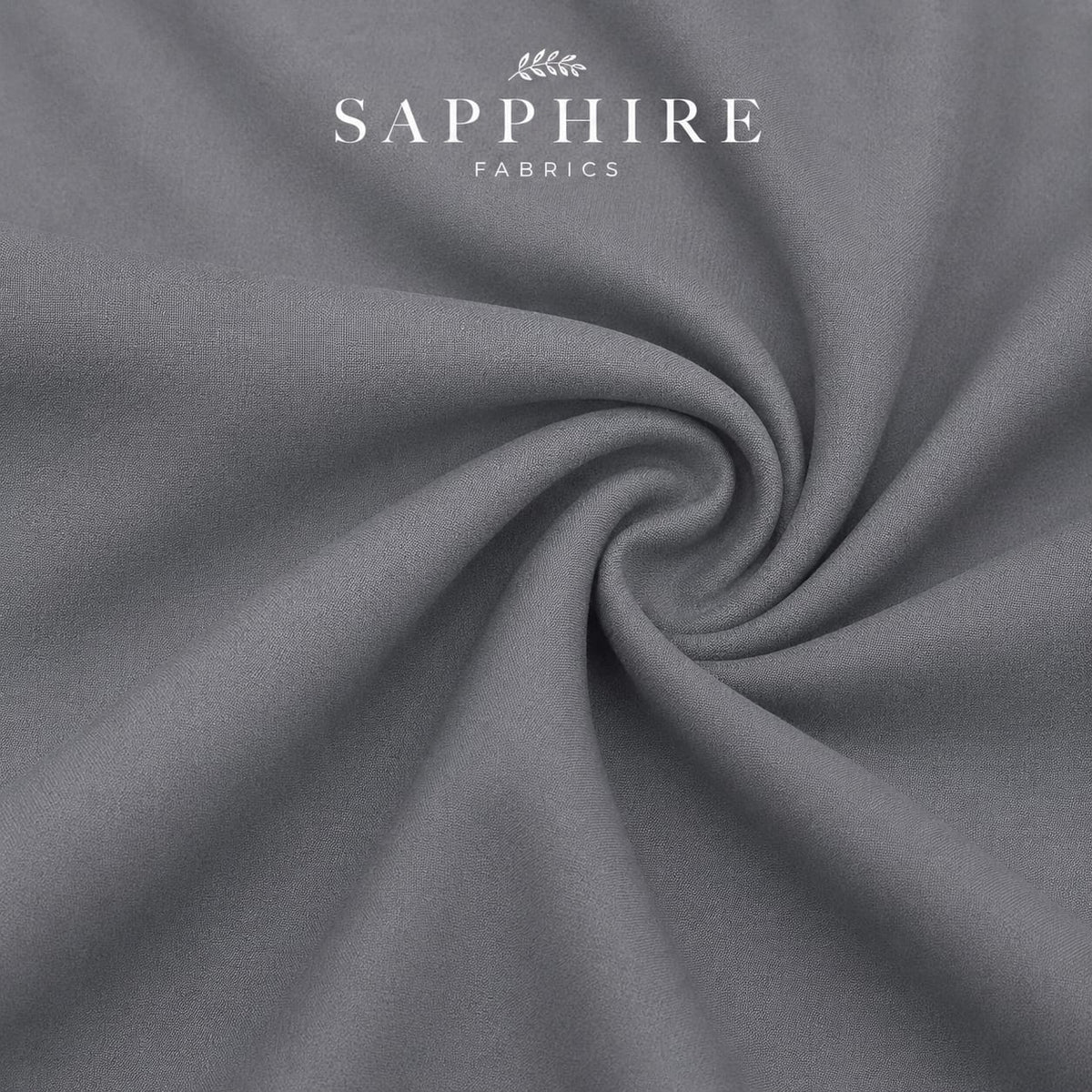 Sapphire Gray Fabron Wash & Wear 80×80 Summer Fabric for Men – Premium Soft Lightweight Unstitched Suit | Wrinkle Resistant