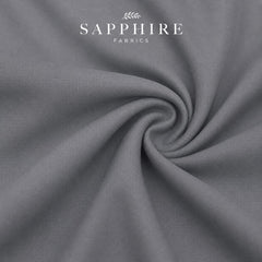 Sapphire Gray Fabron Wash & Wear 80×80 Summer Fabric for Men – Premium Soft Lightweight Unstitched Suit | Wrinkle Resistant