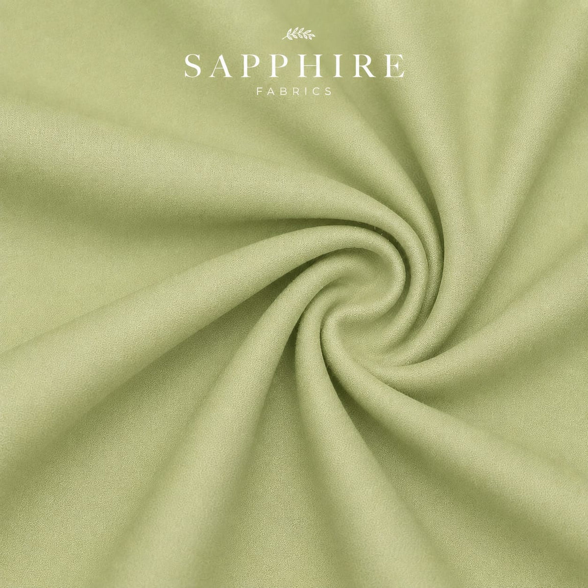 Sapphire Light Green Fabron Wash & Wear 80×80 Summer Fabric for Men – Premium Soft Lightweight Unstitched Suit | Wrinkle Resistant