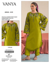 Premium Dhanak Embroidered Suit 2PC - 03
