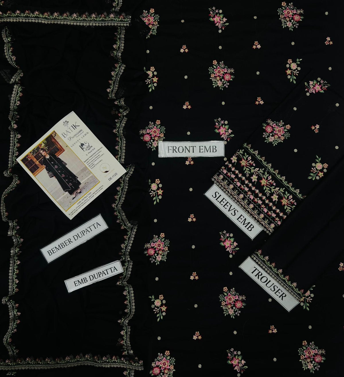 Premium Airjet Lawn 3PC Embroidered Collection L007