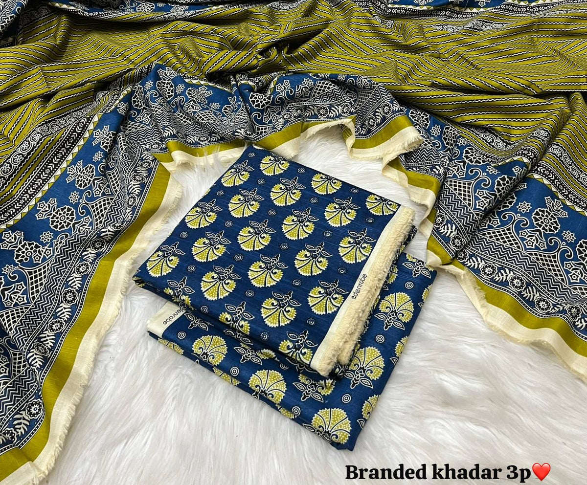 3 Piece khadar Baroque brand  Ladies Suit - vol 10